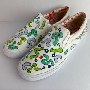 Bucket Feet Inchworm Canvas Slip-On’s
